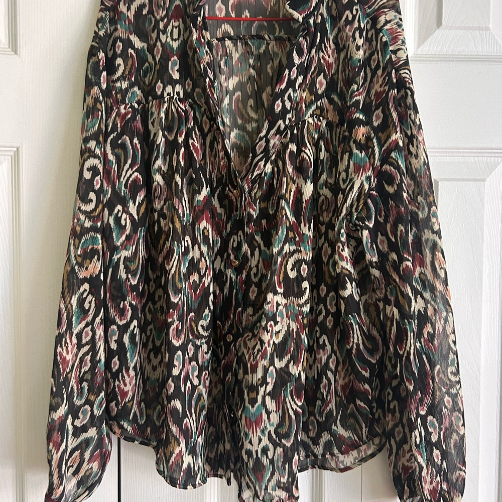ZARA Multicolor Patterned Blouse
